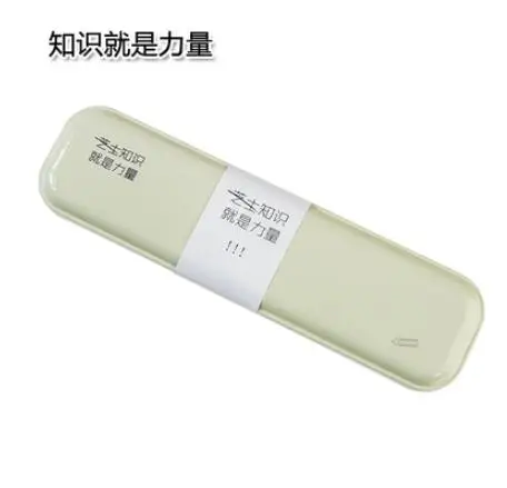 Single-layer Tin Plate School Pencil Case Creative Kawaii Stationery Iron Pencil Box - Цвет: Зеленый