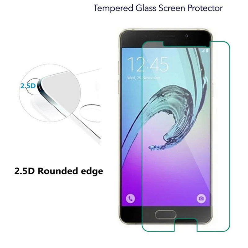 Tempered Glass for Samsung Galaxy A3 2017 A320 A320F (Not Full Cover) Case Screen Protector on 2016 A310F A310 A300F Funda | Мобильные