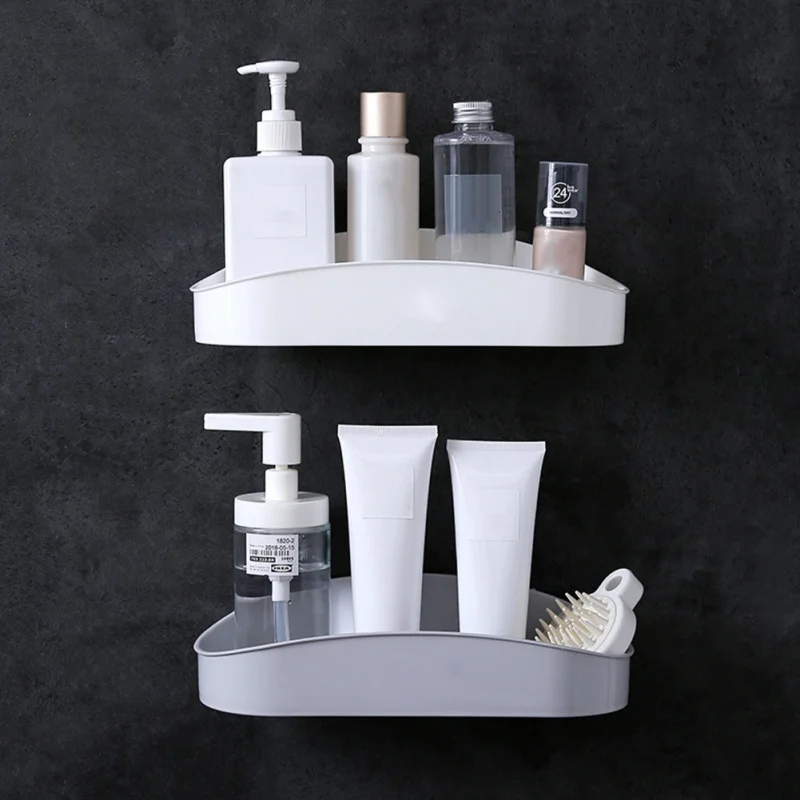 Клейкая полка для ванной Badkamer Rek угловая душа кухонные аксессуары украшения дома