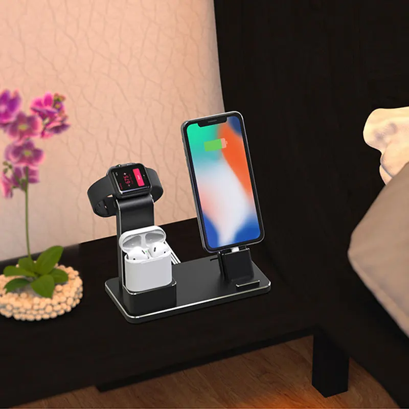 Новинка для Apple watch Зарядное устройство Док-станция держатель подставка для iPhone X Xs Max XR 8 7 6 Plus зарядная док-станция база кронштейн для iWatch
