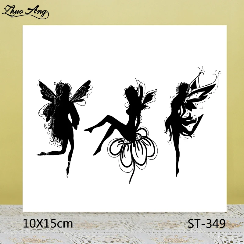

ZhuoAng Dancing flower fairy Transparent seal / sealed DIY scrapbook / album decoration card / seamless seal