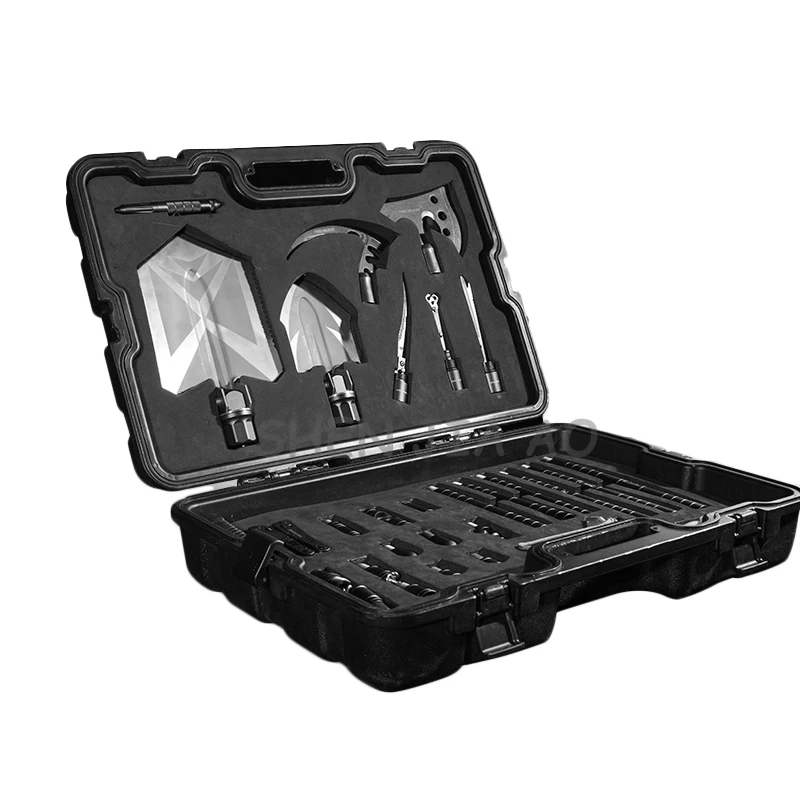 Многофункциональный автомобильный набор инструментов для выживания на открытом воздухе.