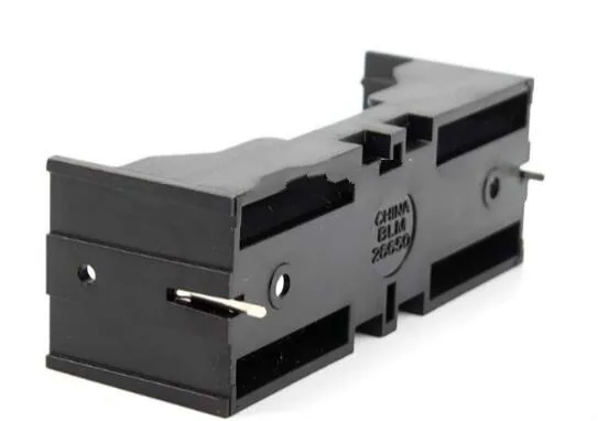 

100pcs/lot 26650 Battery Storage Box 26650 Battery Holder Black Plastic Case For 26650 3.7V Lithium Battery