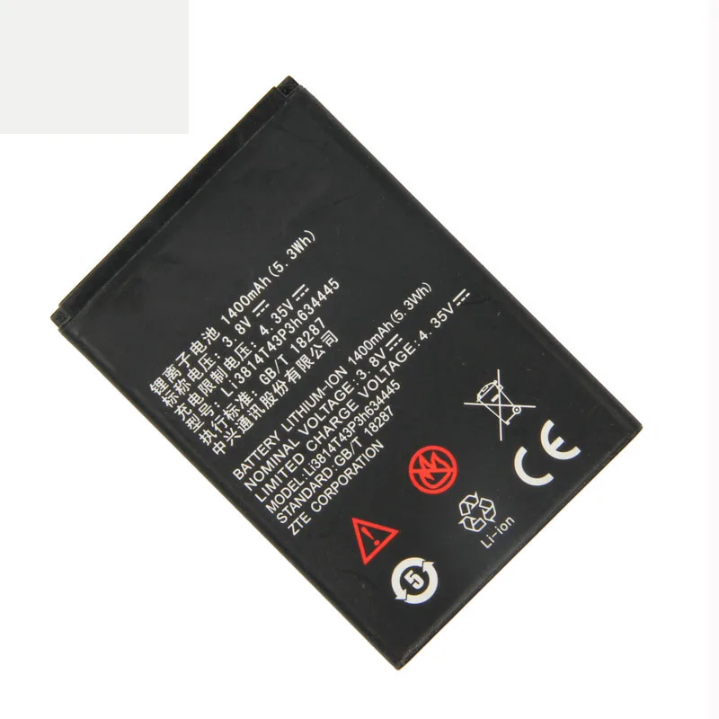 Оригинальный аккумулятор для телефона Li3814T43P3h634445 ZTE Blade L110 A112 V815W 1400