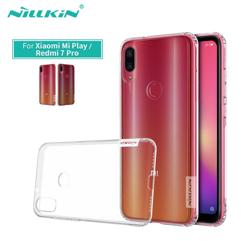 Для Xiaomi Mi Play чехол Nillkin Nature прозрачный мягкий Силиконовый ТПУ защитный для Redmi 7 Pro
