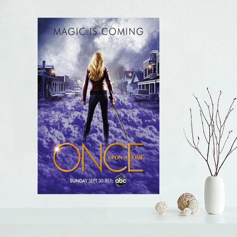 Новое поступление 2017 индивидуальный постер once upon a time для рисования на холсте