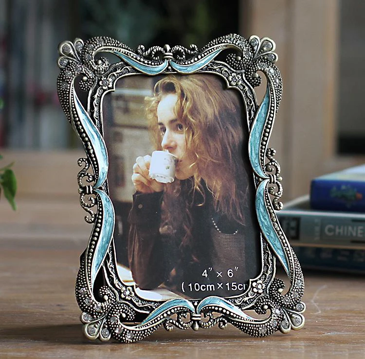 Винтажные металлические фоторамки для дома, креативная фоторамка MPF075