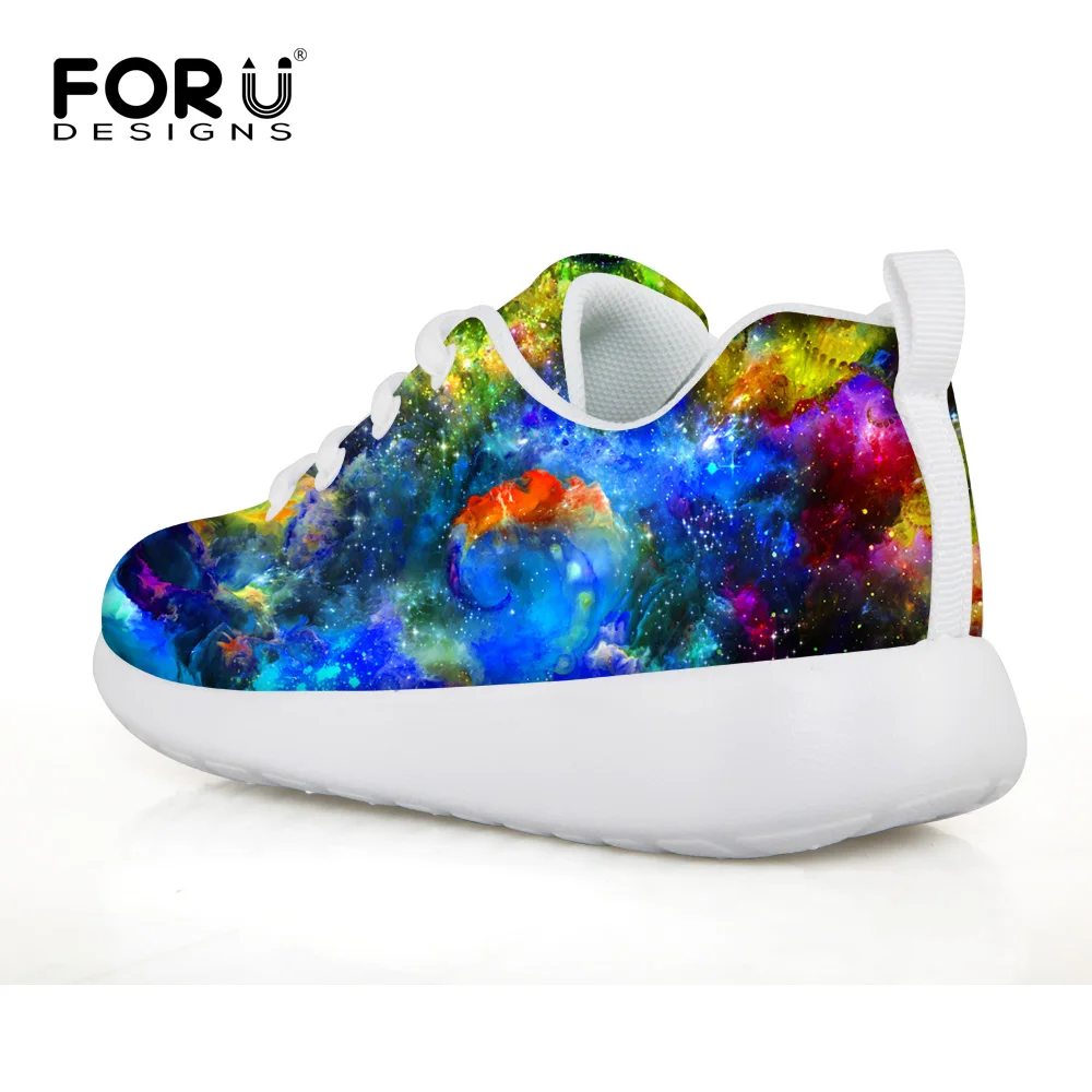 FORUDESIGNS/синие Космические 3D Galaxy Кроссовки для мальчиков профессиональная уличная