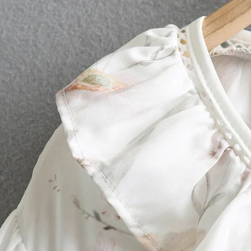 Дворец Стиль Лето Платье с принтом Для женщин Элегантный v-образным вырезом