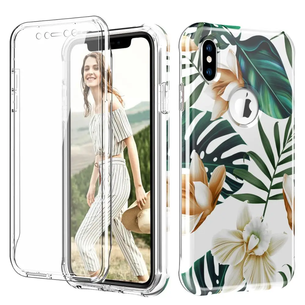 Ударопрочный чехол для iPhone XR XS Max 8 7 встроенная защита экрана Защита всего тела