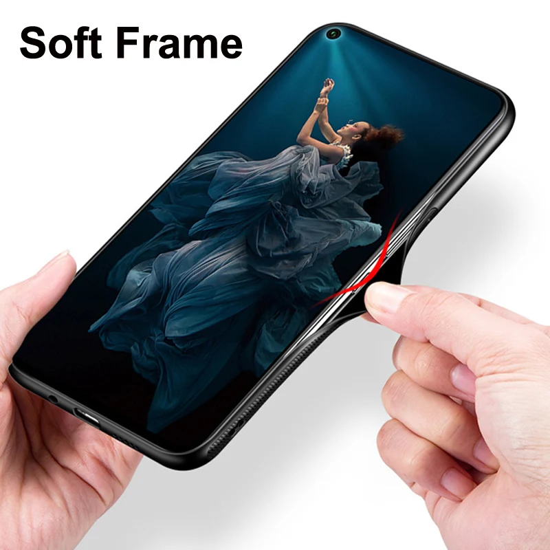 Чехол для huawei Honor 20 pro, 20pro YAL-AL10, 6,26 дюйма, Волчонок, девочка, силиконовая, TPU, рамка, стекло, твердая задняя крышка, Honor20 pro, чехол для телефона s