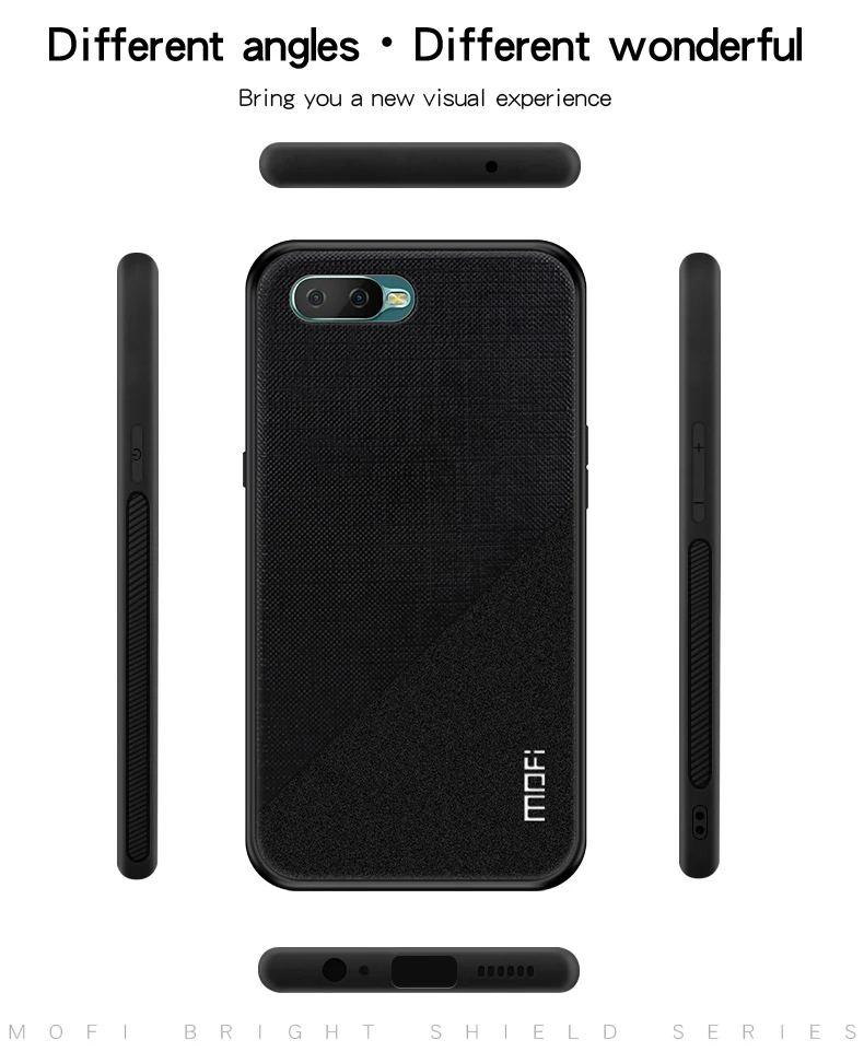 For OPPO K1 / R15X Case MOFI Fashion Colth Fabric Full Package Premium Back Cover Skin |