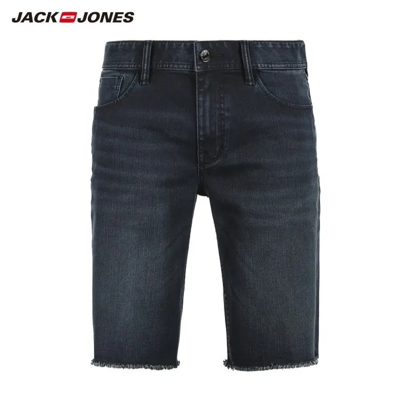 JackJones Для мужчин костюмы зауженного кроя из потертости Джинсовые Шорты J | 218243523 - Цвет: DENIM BLUE