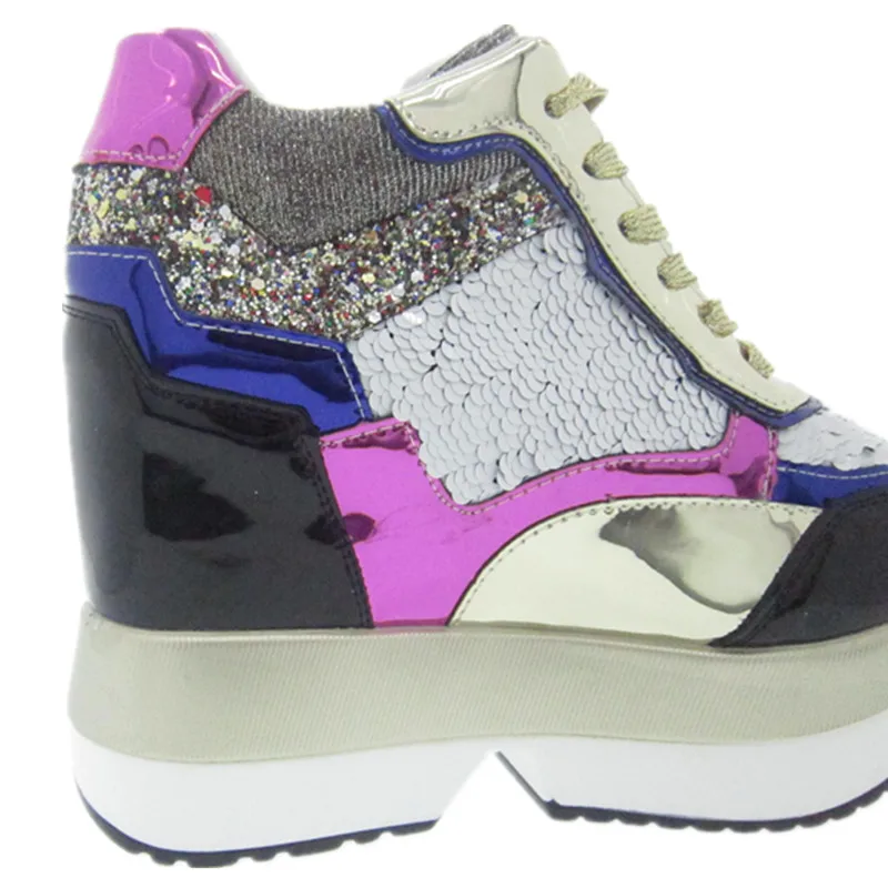 Новинка 2017 года осенняя модная повседневная обувь женские туфли на высокой