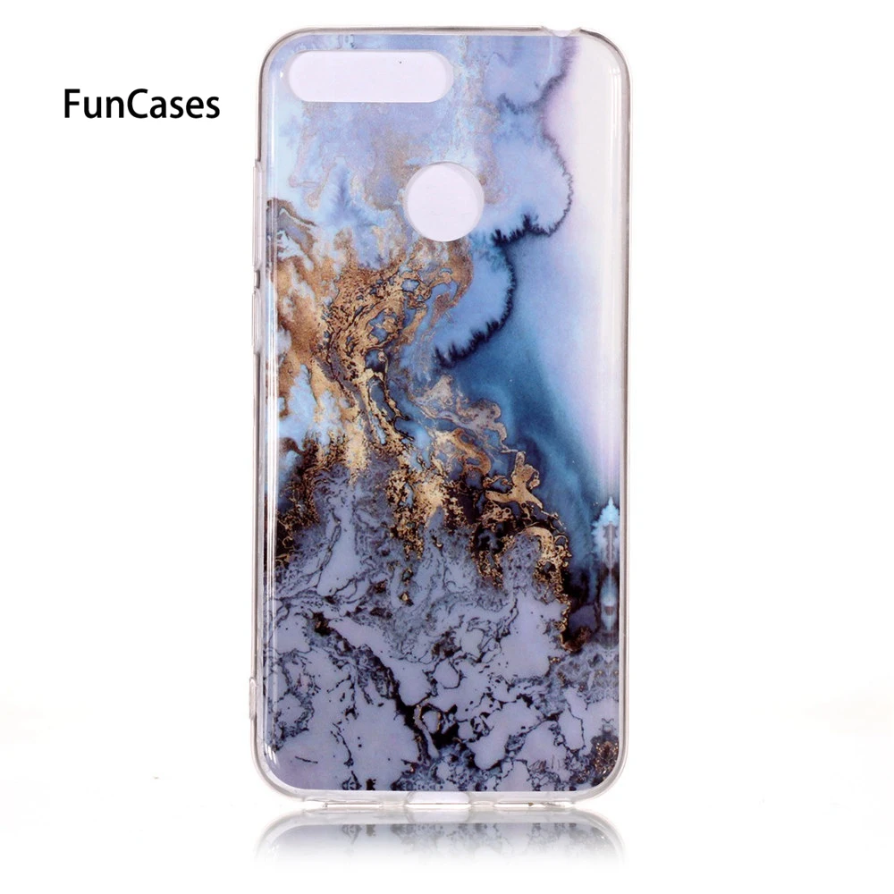 Honor 7C чехол на Coque huawei honor AUM L41 5 7 дюймов мраморный камень мягкий TPU задняя крышка
