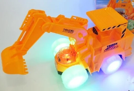 Электронный обучающий имитирующий мини электрический маленький грузовик