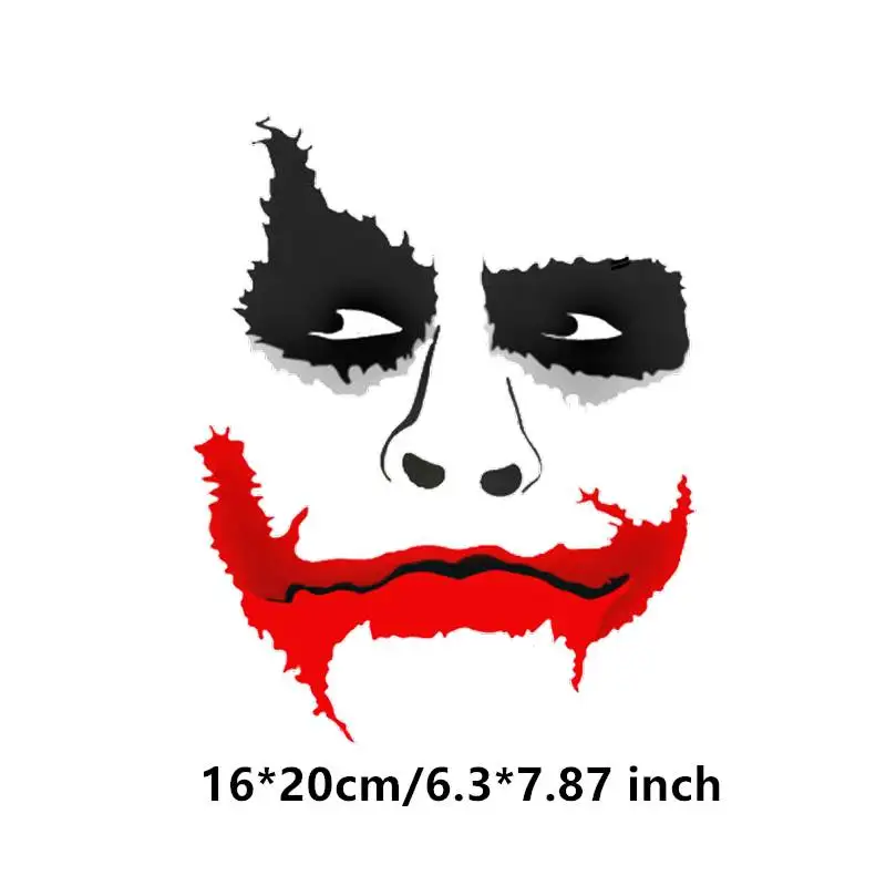 

Clown Iron on Heat Transfer Printing Patches Sticker Washable For T-shirts Clothing DIY Stickers Appliques Handcraft 2019