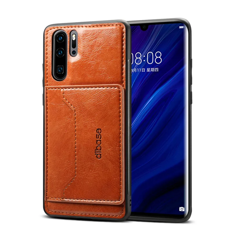 Коричневый Магнитный кожаный чехол для телефона huawei P30 Pro P20 Lite mate 20 X Nova 3 3i 4 Honor 10 Lite Magic 2 P Smart Y7 чехол s - Цвет: Коричневый