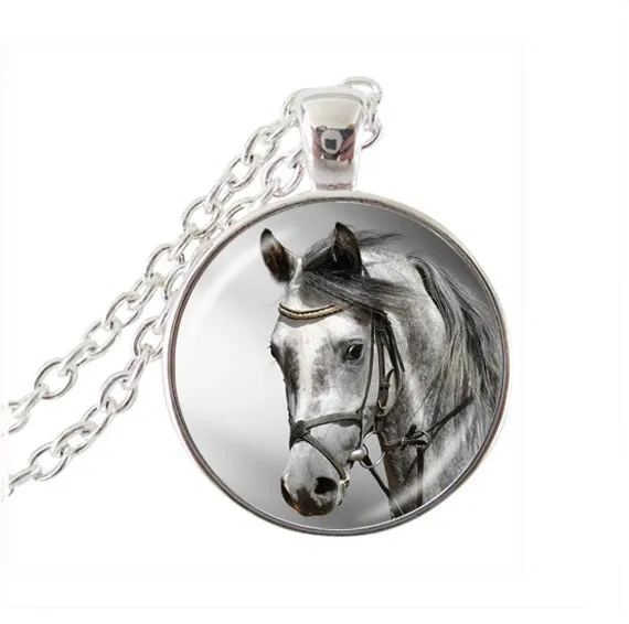 Horse necklaces &amp pendants vintage horse jewelry equestrian jewellery Fashion necklace for women men | Украшения и аксессуары