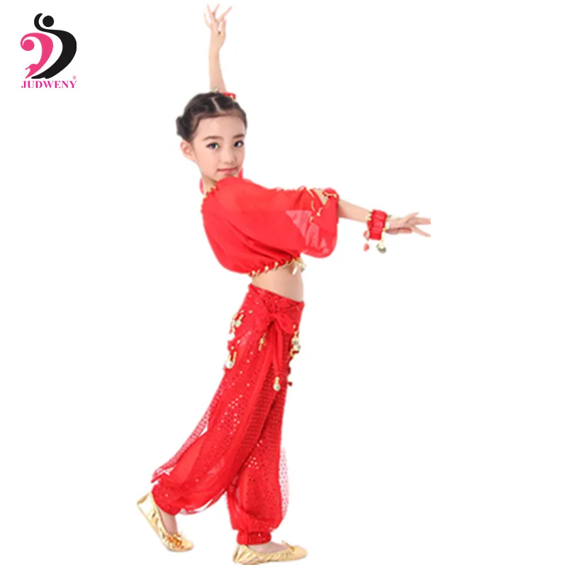 Bellydance Children Costume Belly Dance Costumes Set for Kids Dancing Girls Bollywood Indian Performance Cloth | Тематическая