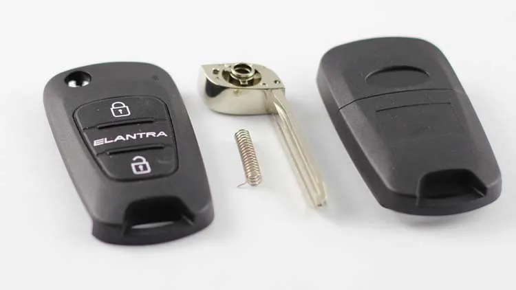 Чехол-книжка для ключа автомобиля 3 кнопки складной дистанционный ключ заготовка