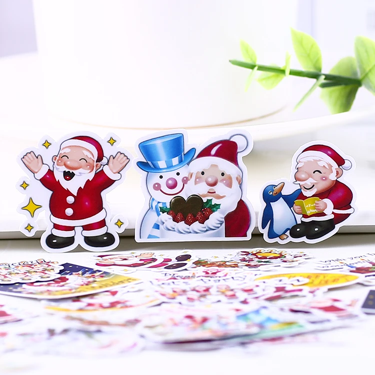 40 шт. декоративные наклейки для скрапбукинга Санта Клаус|self-made stickers|us stickerstickers
