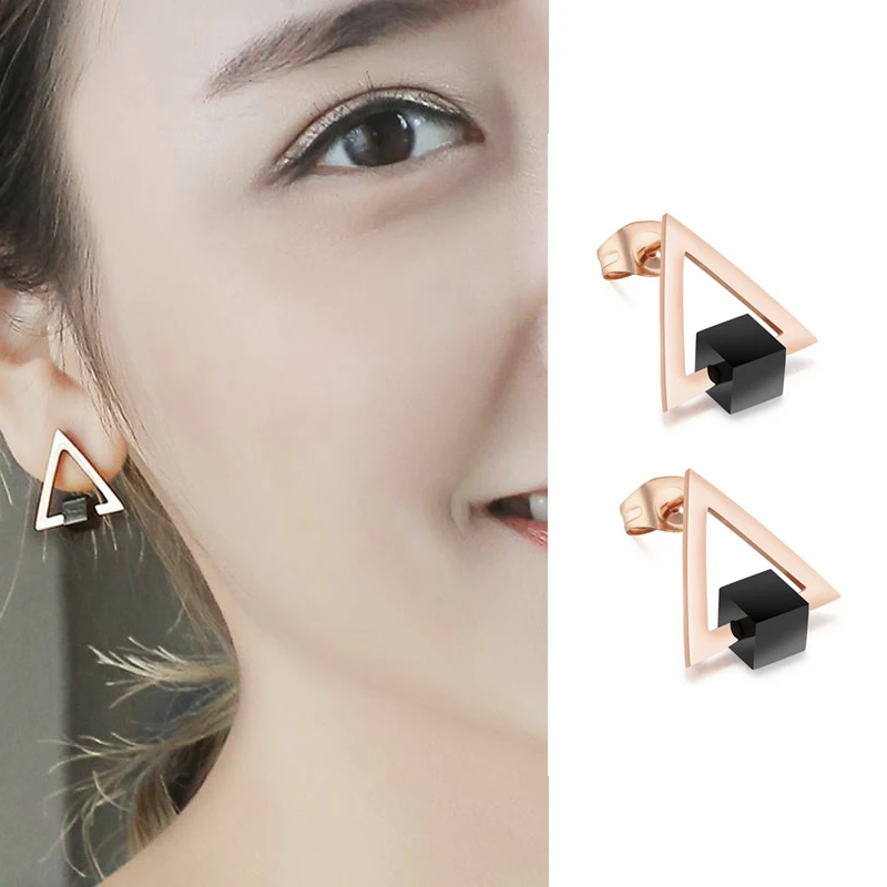 Meicialandat 2019 Jewelry triangular Stud Earrings For Women Christmas earrings for women fashion earring stud Earring | Украшения и