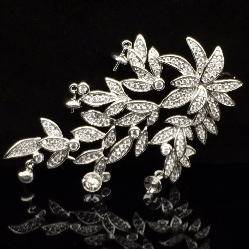 Микро циркон кулон мульти лист Ян глаз булавка монохромный отправить ожерелье