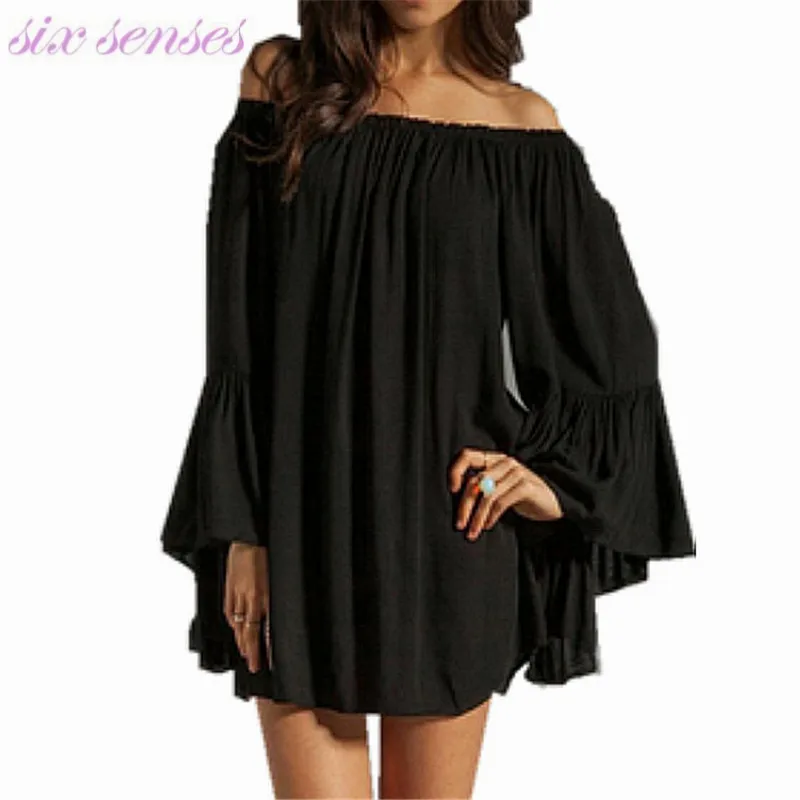 Шифоновые платья сексуальная свободная Женская одежда 2016 новый стиль белая