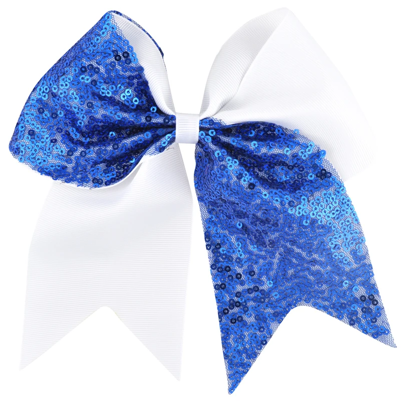 7 дюймовая лента Cheer заколки бантики для волос девушек Женская Ретро заколка