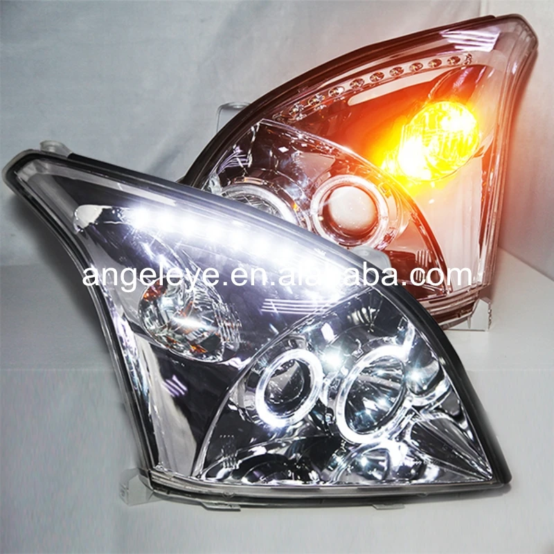 

For TOYOTA for FJ120 LC120 Prado 2700/4000 LED head lamp 2003-2009 year Chrome Housing with BI Xenon Projector Lens