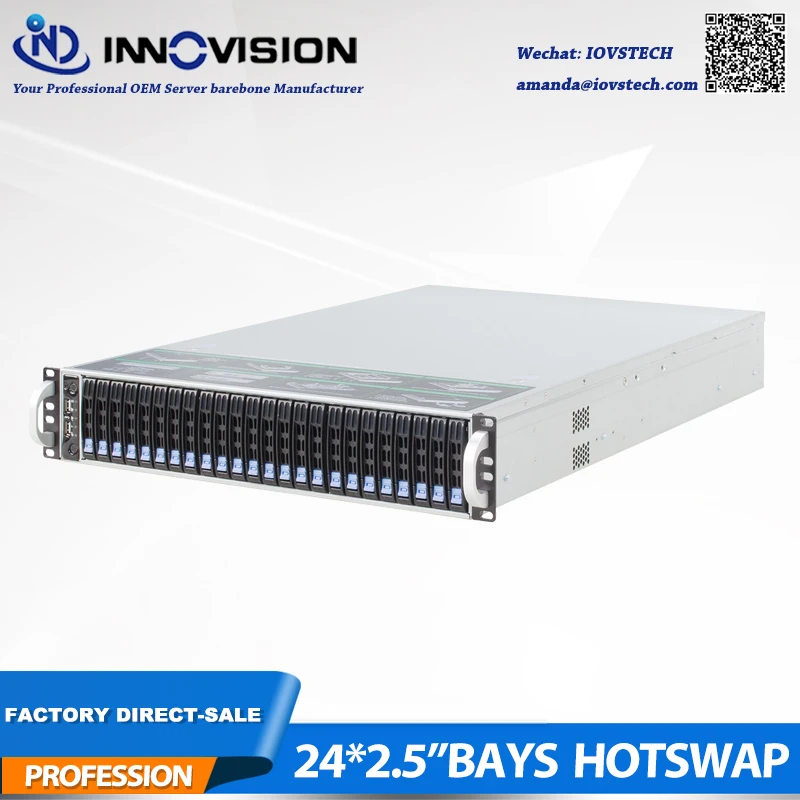 2019 Новый 2U 650 мм 24*2 5 &quotОтсеки HDD hotswap сервер стойка шасси с 12 Гб Mini HD backplane Поддержка