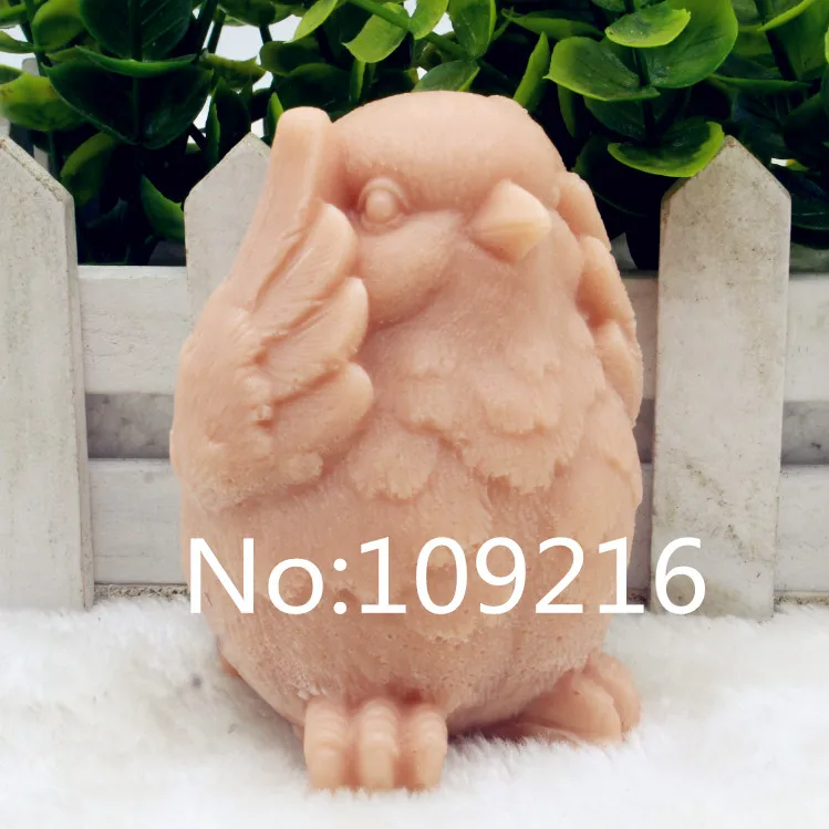 Новый продукт! 1 шт. 3D курица (zx197) из пищевого силикона форма для мыла ручной