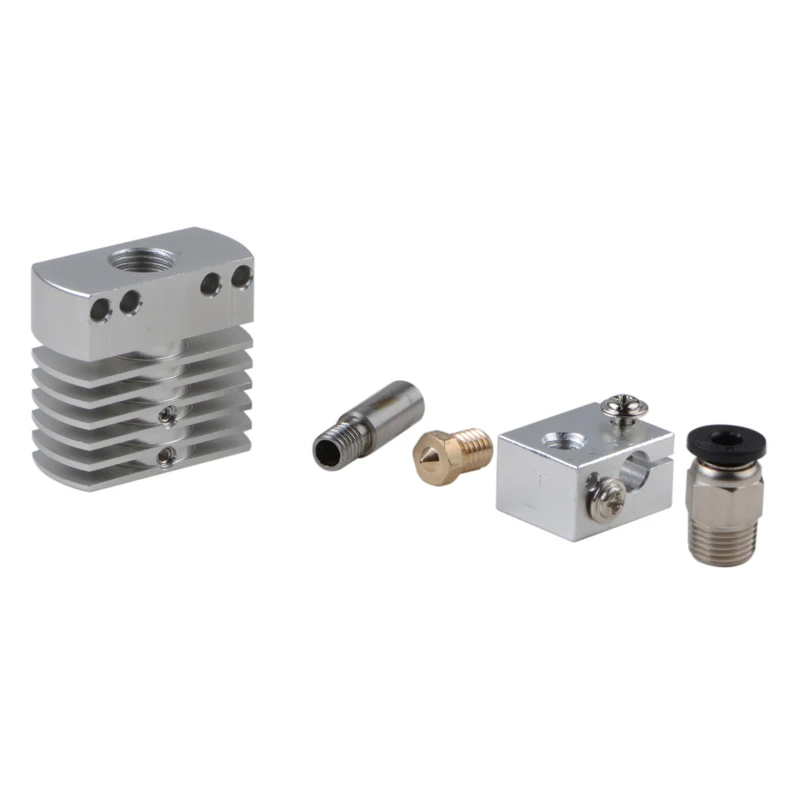 Высокая точность CR-8 Hotend CR8 экструдер комплект насадка дистанционного Боуден алюминиевый радиатор для 3d принтера 1,75 мм 3 мм может фиксироваться вентилятор