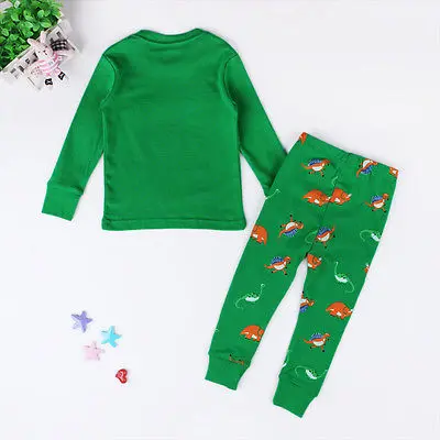 Детская зеленая пижама для мальчиков и девочек|pyjamas set kids|kids nightwearnightwear kids |