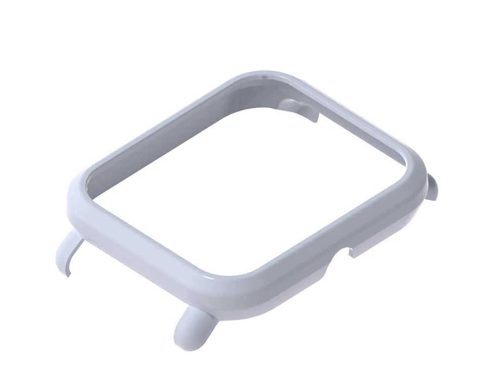 White case Mijobs Ремешок Браслет защитный чехол для Xiaomi Huami Amazfit Bip BIT PACE Lite Молодежные часы PC оболочка бампер - Цвет: White case
