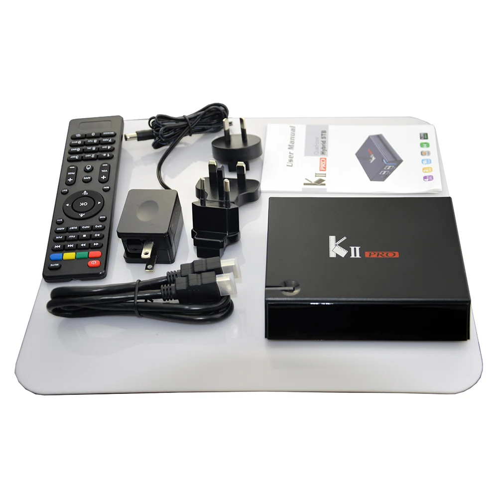 Android DVB T2 S2 Гибридный телеприставка 4K KII Pro Amlogic S905D четырехъядерный 7 1 2 Гб RAM 16 ROM