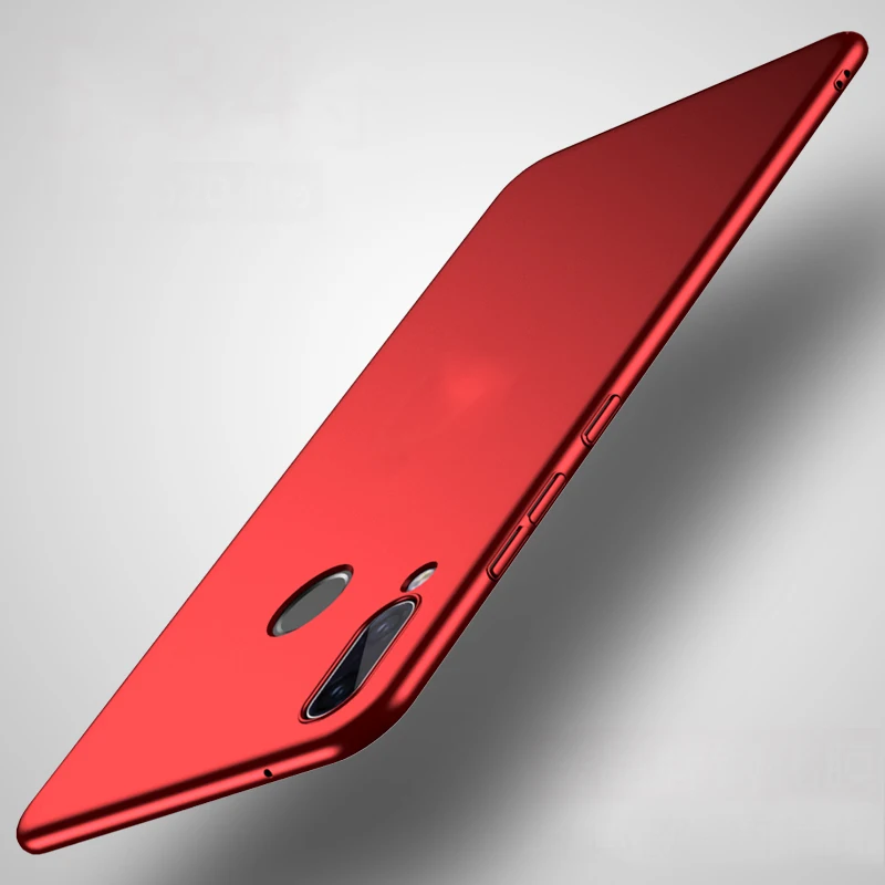 P20 lite case for Huawei cover nova 3e PC hard back black red soild color thin nova3e |