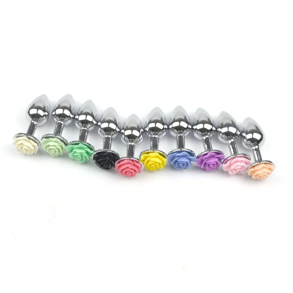 Водонепроницаемый металл взрослых Массажные Мячи анальный Гладкие бусины розы