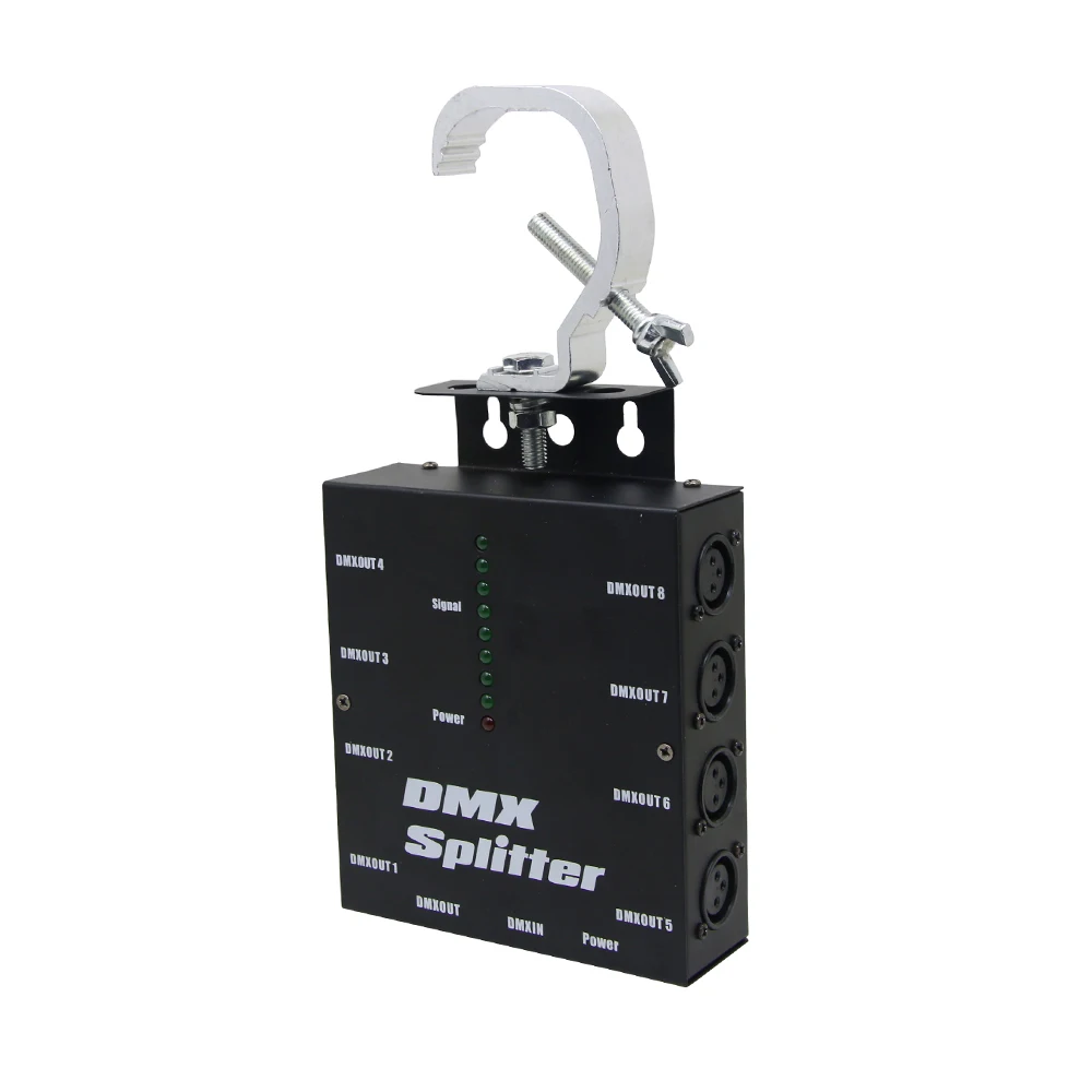8 Way DMX Splitter Distribution Amplifier Channels DMX512 for Party DJ Show Club Disco KTV Stage Light | Освещение