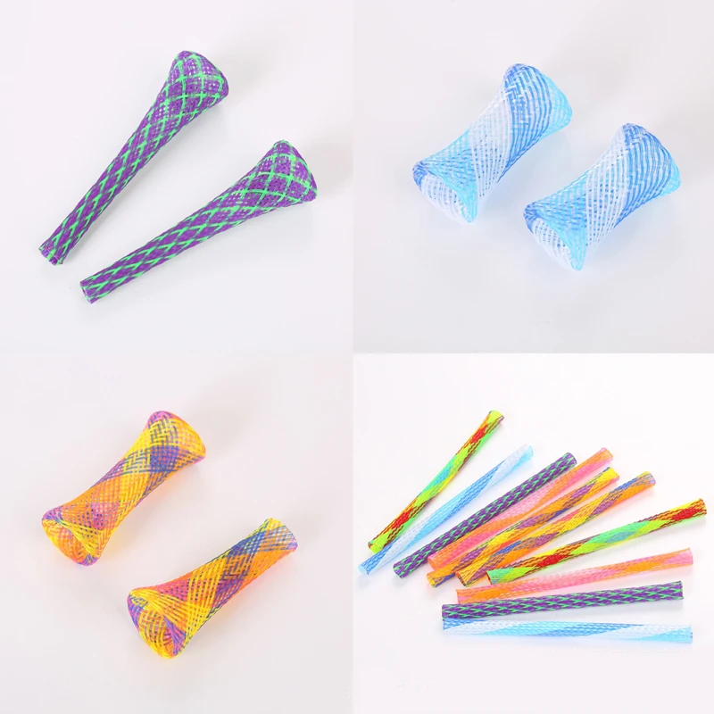 12PCS/LOT Pet Toy Bounce Telescopic Tube Cat Toy Colorful Simple Cat Teaser For Kitten