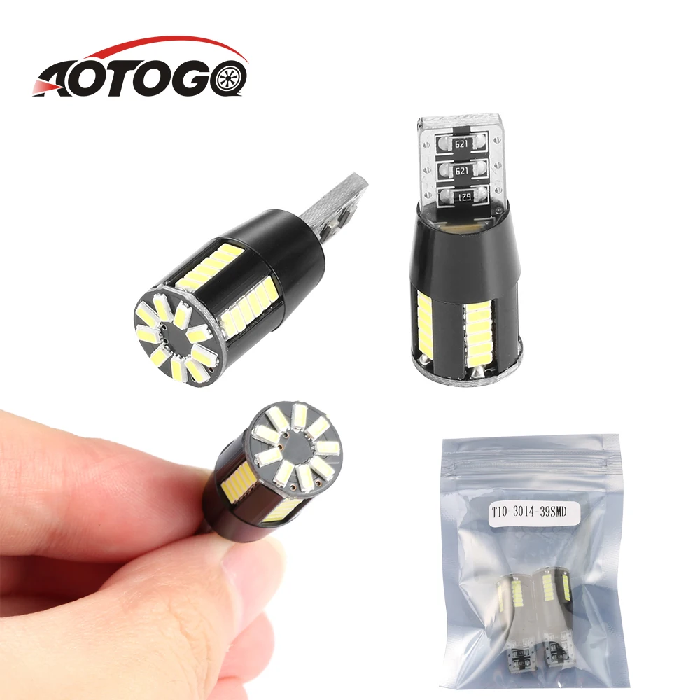 подсветка салона авто 2X T10 светодиодный/светодиодный t10 194/168/W5W/158/2825 SMD 39