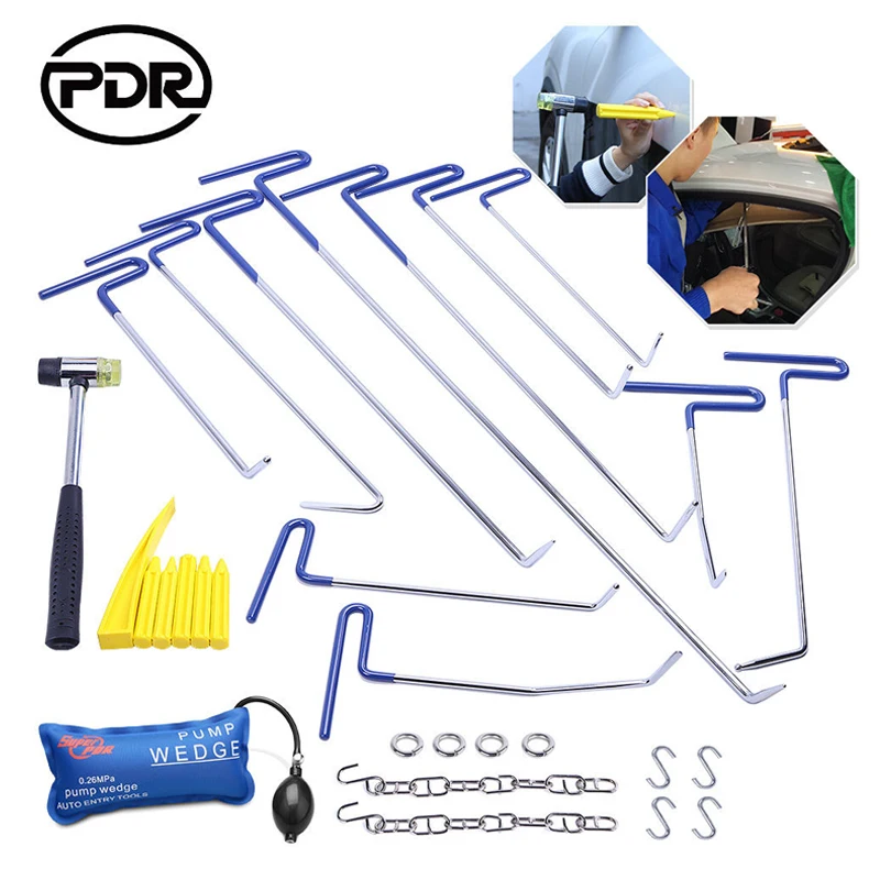 vender Ganchos Push Varas Ferramentas De Serralheiro Bomba Cunha Para Dent PDR Paintless Reparação Dent Remoção Ferramentas Conjuntos De Ferramentas Manuais Herramientas