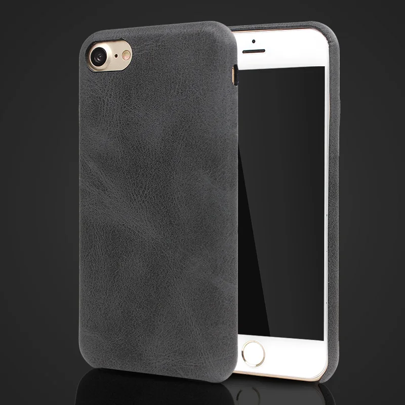 GYKZ Retro Imitation Genuine Leather PU Cases For iPhone X 7 Plus 6 6s 8 Back Cover Case iphone Fundas | Мобильные телефоны и