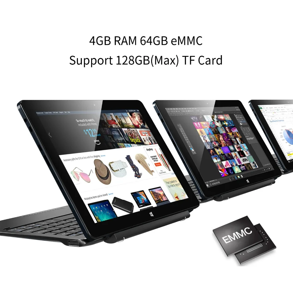 ALLDOCUBE 10," iwork10 Pro Windows10+ Android5.1 Intel Atom x5-Z8350 4 Гб ОЗУ 64 Гб ПЗУ планшетный ПК HDMI док-клавиатура IPS1920* 1200