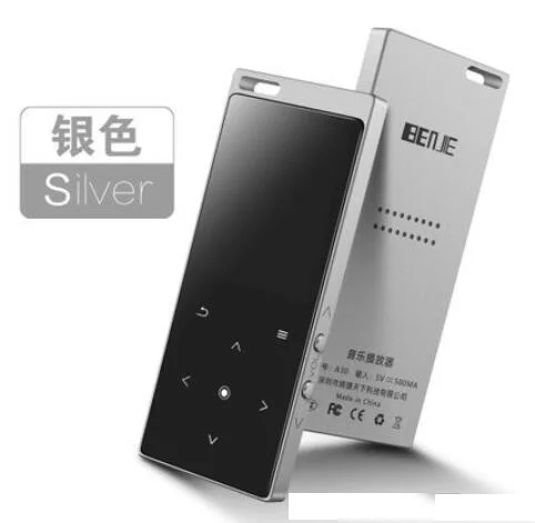 Benjie M3 Bluetooth MP3 плеер портативный аудио 8 Гб со встроенным динамиком музыкальный плеер рекордер FM Сенсорное радио - Цвет: silver