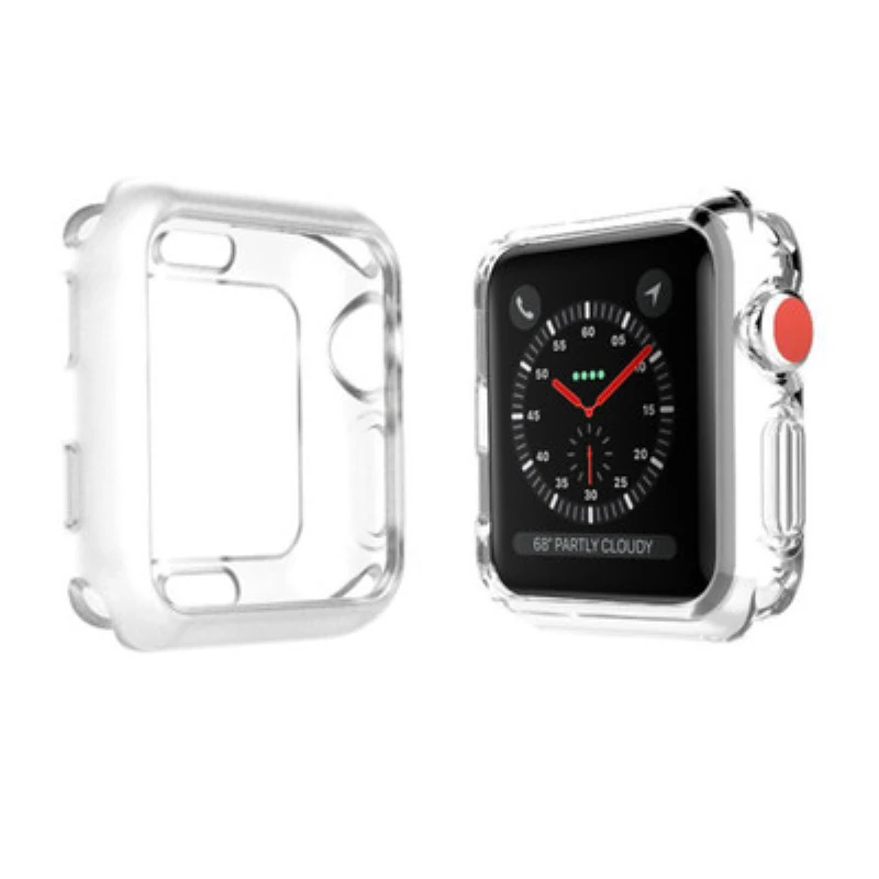 2018 мягкий и тонкий чехол для Apple Watch TPU 38 мм/мм 42 мм iwatch Защитный watch Series 3 2 | Наручные