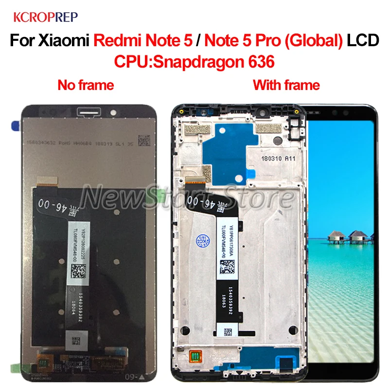 5 99 &quotдля Xiaomi Redmi Note LCD для Pro Глобальный ЖК дисплей кодирующий преобразователь