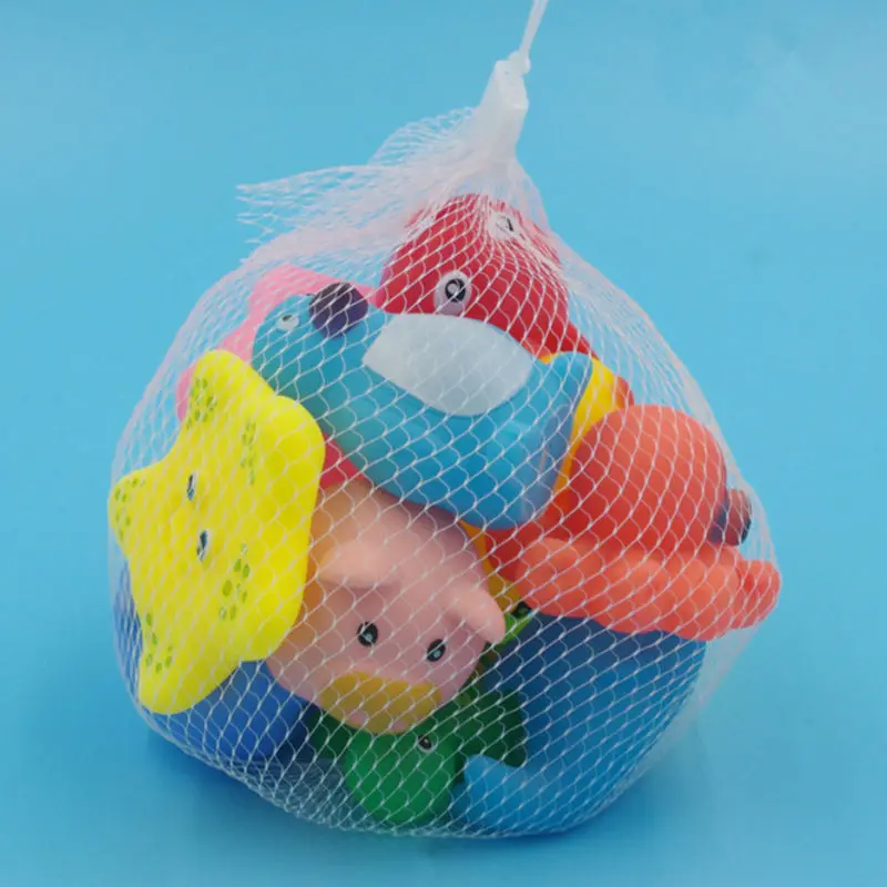 13pcs/lot Baby Bath Toys Animal Rubber Duck Kids Bathroom Water Play Toy Floating Squeeze Sound Squeaky Bathing Toys