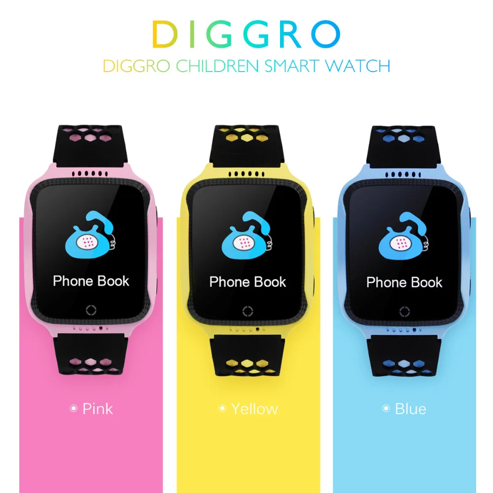 Diggro M01 2G Детские умные часы 1 44 дюймов gps трекер камера sim карта анти потеря SOS
